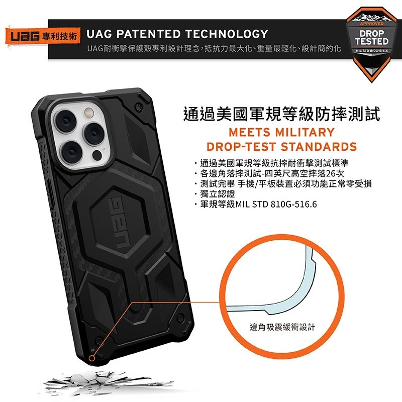 魔力強【UAG 頂級版 磁吸耐衝擊防摔殼】Apple iPhone 15 Pro Max 6.7吋 台灣威禹公司貨-細節圖3