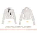 【預購】lolita暗夜魔女 荷葉邊肩帶不規則裙襬吊帶洋裝/連身裙/連衣裙&半身裙/稱裙&綁帶封腰&蝴蝶結 哥德蘿莉塔-規格圖11