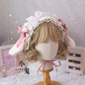 【預購訂做】lolita戀戀春櫻 蕾絲花邊荷葉邊木耳邊和服/洋裝/連身裙/連衣裙 日系軟妹 甜美系蘿莉塔 和風蘿莉塔-規格圖11