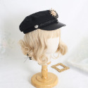 【預購】lolita搖滾車手 蕾絲邊愛心荷葉邊反光條綁帶蝴蝶結羊腿袖長袖上衣&半身裙套裝 日系硬妹 暗黑哥德蘿莉塔-規格圖11