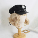 【預購】lolita搖滾車手 蕾絲邊愛心荷葉邊反光條綁帶蝴蝶結羊腿袖長袖上衣&半身裙套裝 日系硬妹 暗黑哥德蘿莉塔-規格圖11