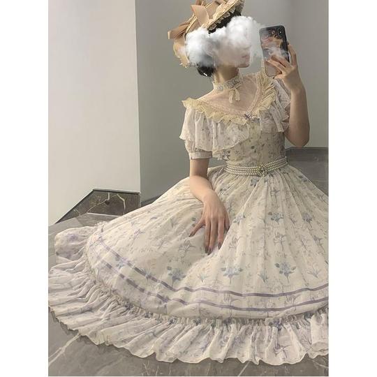 {腰帶}【預購】lolita花園下午茶  仿鑽石水鑽珍珠珠鍊腰帶/洋裝搭配腰帶/寶石珠鏈腰帶/配件 古典甜美蘿莉塔-細節圖2