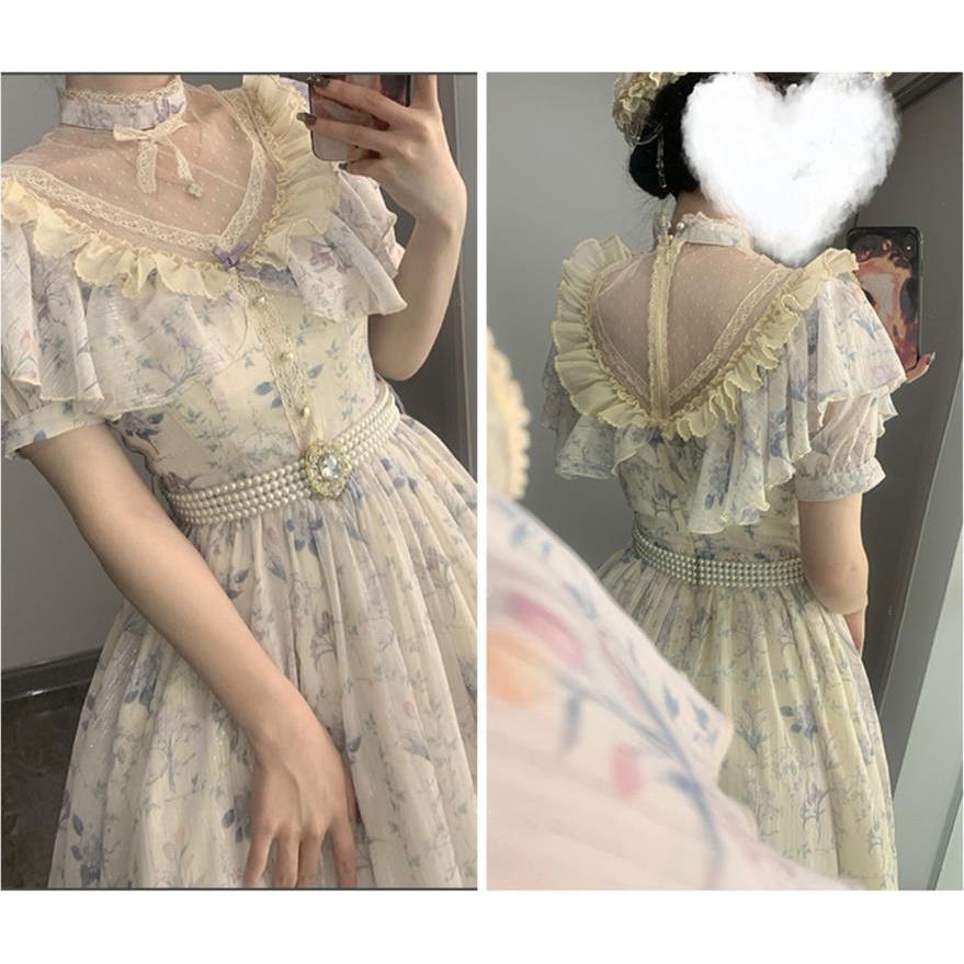 {腰帶}【預購】lolita花園下午茶  仿鑽石水鑽珍珠珠鍊腰帶/洋裝搭配腰帶/寶石珠鏈腰帶/配件 古典甜美蘿莉塔-細節圖6