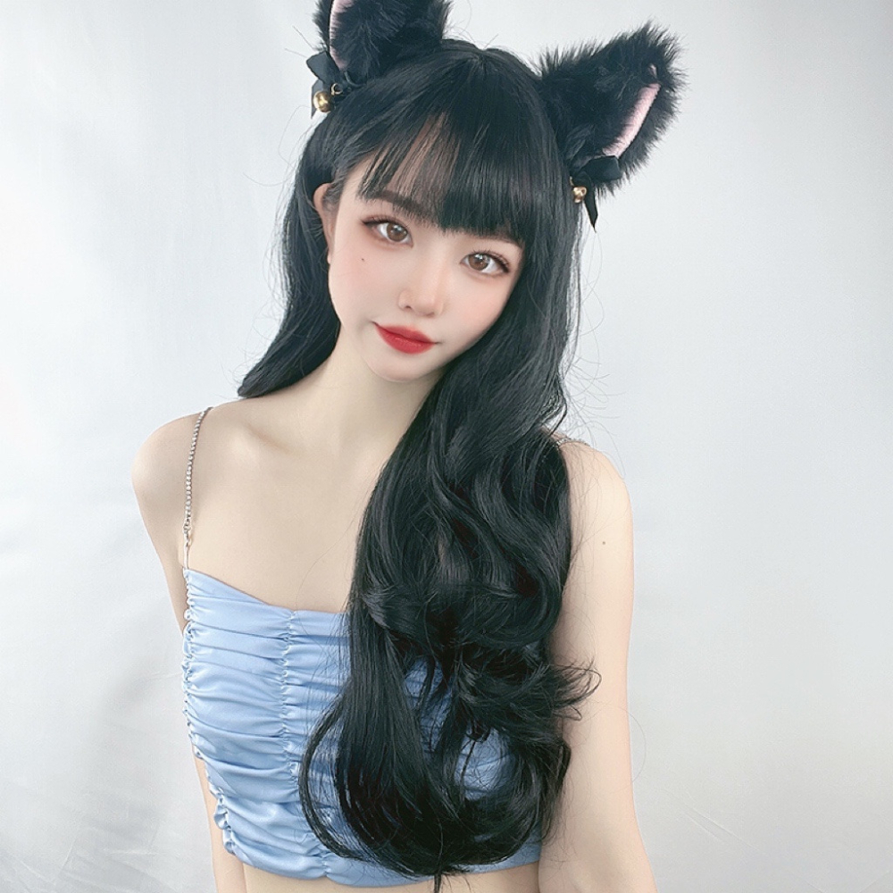 【預購】Lolita軟妹原宿假髮女長卷髮大波浪禦姐蘿莉可愛微卷cos金色假毛-細節圖10