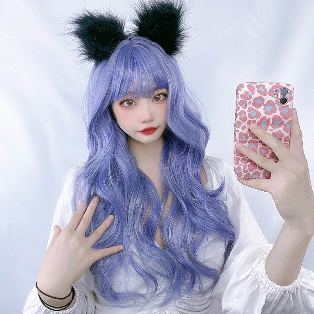 【預購】Lolita軟妹原宿假髮女長卷髮大波浪禦姐蘿莉可愛微卷cos金色假毛-細節圖11