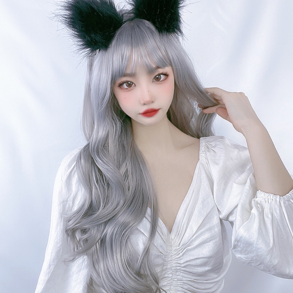 【預購】假髮男女長卷髮大波浪洛麗塔網紅可愛修圓臉lolita偽娘cos全頭套-細節圖11