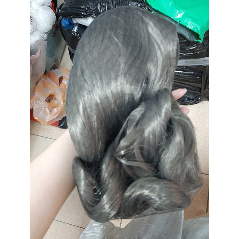 【預購】假髮女長卷髮大波浪中分劉海金色高溫絲歐美原宿風lolita系假髮-細節圖11