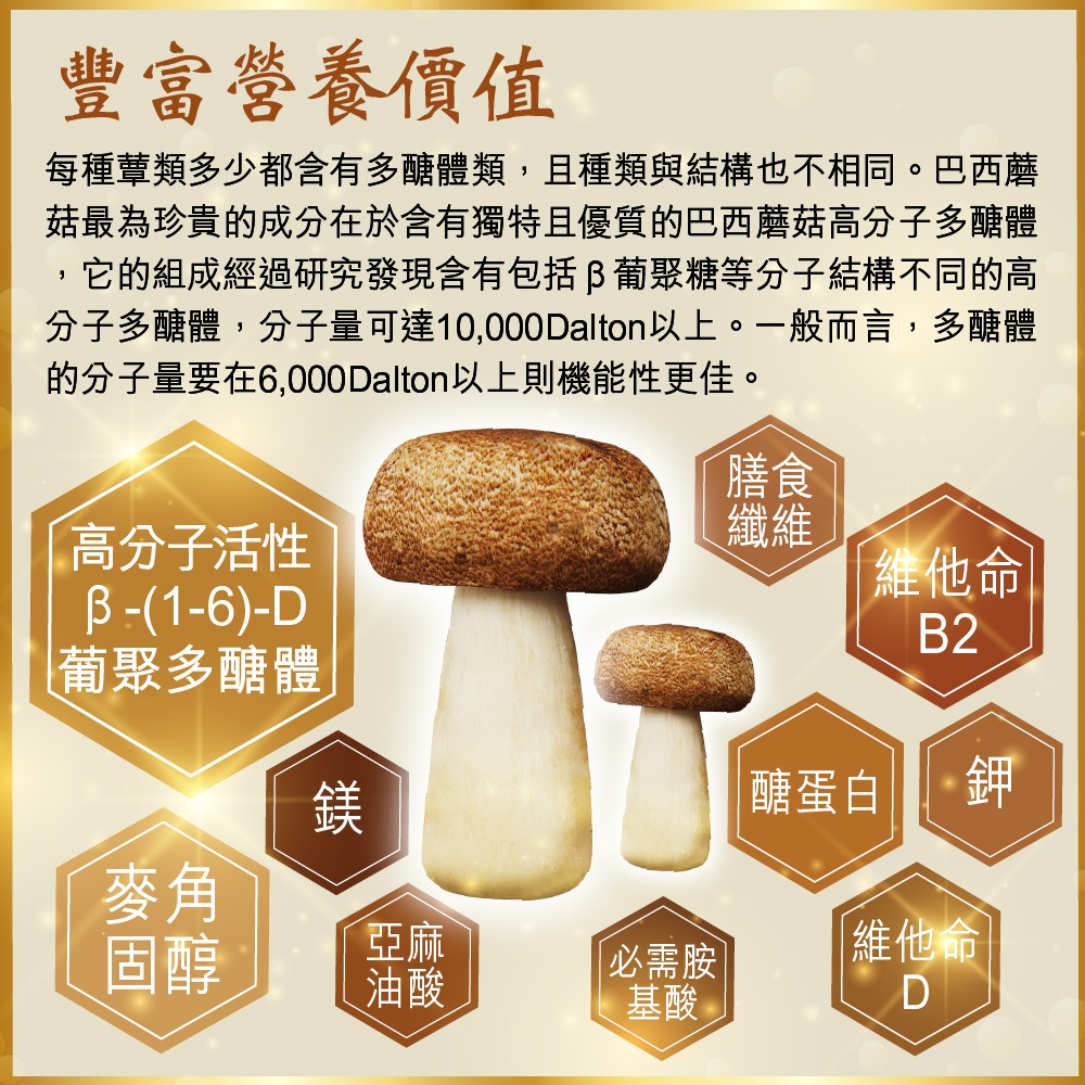 【瑞康生醫】巴西蘑菇乾菇45g禮盒 (冷凍乾燥技術)/盒-細節圖4