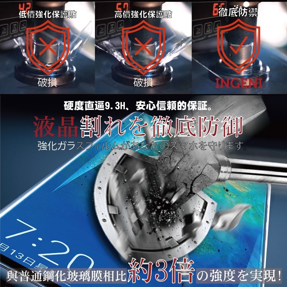 Sony Xperia 5 V 保護貼 日規旭硝子玻璃保護貼 (全滿版 黑邊) 【INGENI徹底防禦】-細節圖3