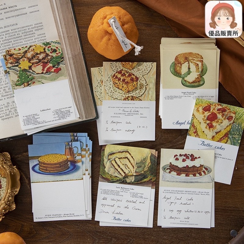 下午茶 復古控 備忘錄 便簽本 便條紙 便簽紙 便簽本 計劃本 素材纸 隨身便利紙 N次貼【JM12】《優品販賣所》-細節圖2