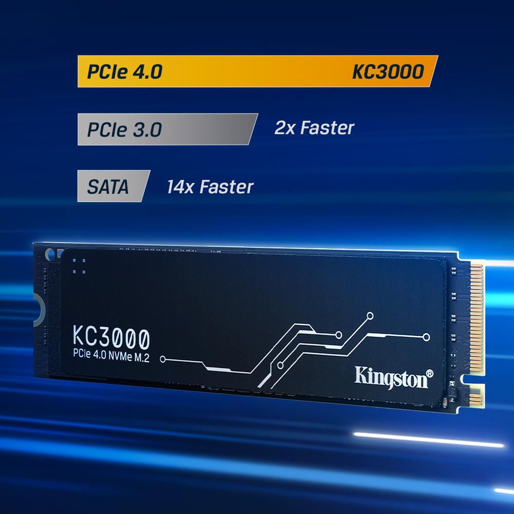 金士頓 KC3000系列 PCIe 4.0 M.2 SSD 512GB 1TB 2TB 4TB-細節圖2