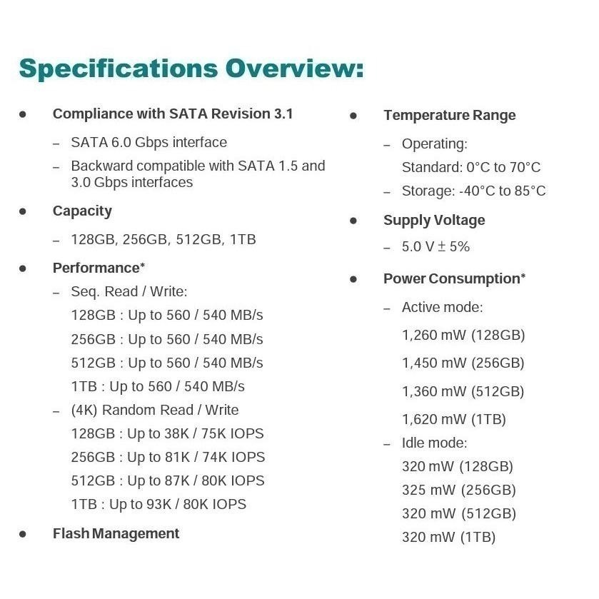宇瞻 Apacer AS350X 系列 2.5吋 SATA III介面 固態硬碟 SSD 512GB 1TB-細節圖9