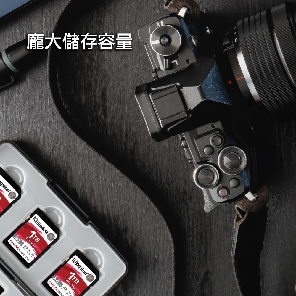 金士頓 Canvas React Plus 512GB SD 記憶卡 UHS-II 4K U3 V60 SDR2V6-細節圖4