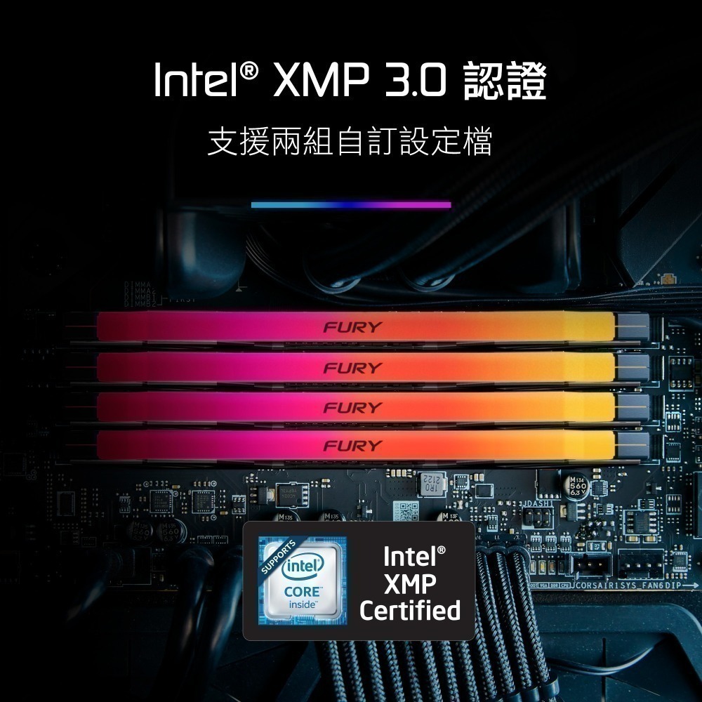 金士頓 FURY Renegade RGB 32GB(16GBx2) DDR5 6400 CL32 桌上型 電競記憶體-細節圖7
