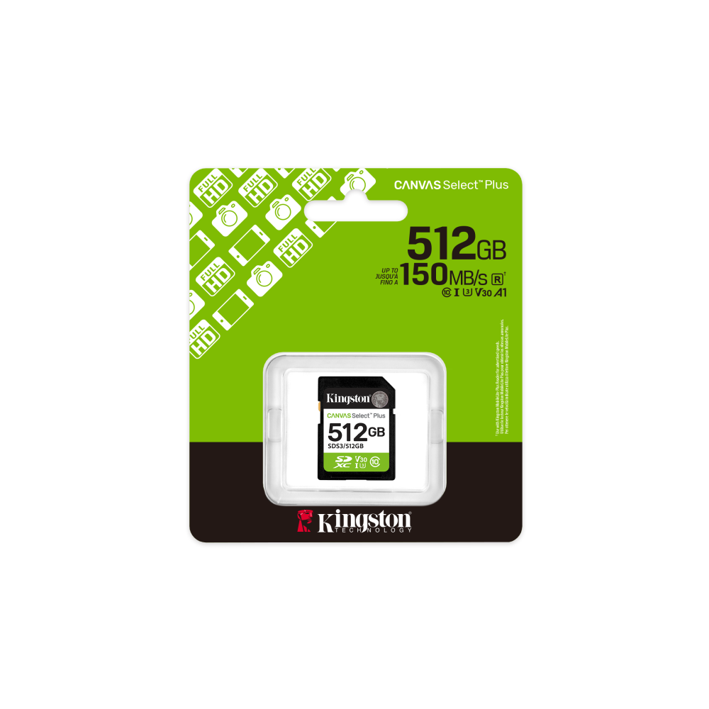 金士頓 Canvas Select Plus SD 記憶卡 256GB U3 V30 FullHD影片錄製 SDS3-細節圖2