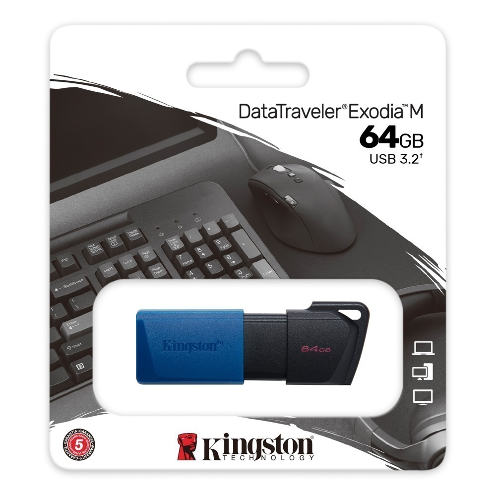 金士頓 DataTraveler Exodia M 64GB USB3.2 隨身碟 DTXM 繽紛活動蓋帽-規格圖7