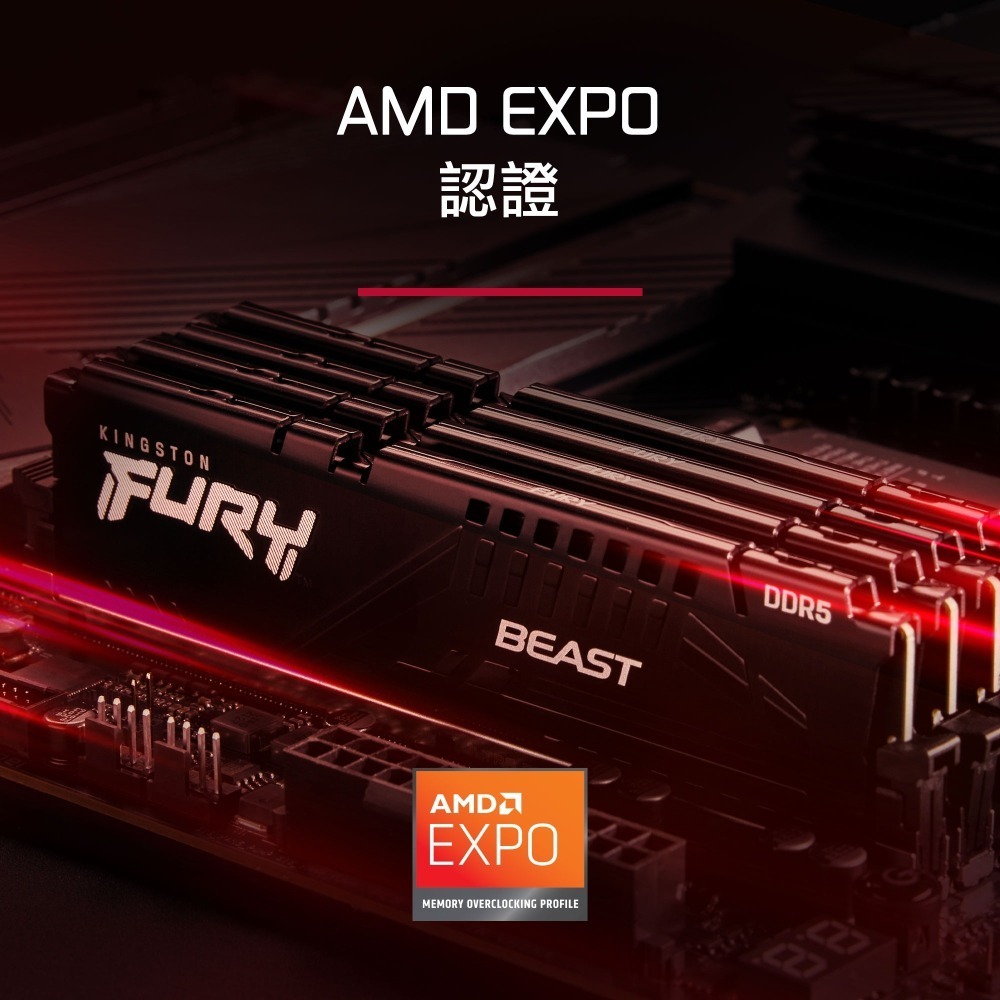 金士頓 FURY Beast DDR5 5600 8GB(單支裝) 桌上型 電競記憶體 KF556C36BBE-8-細節圖4