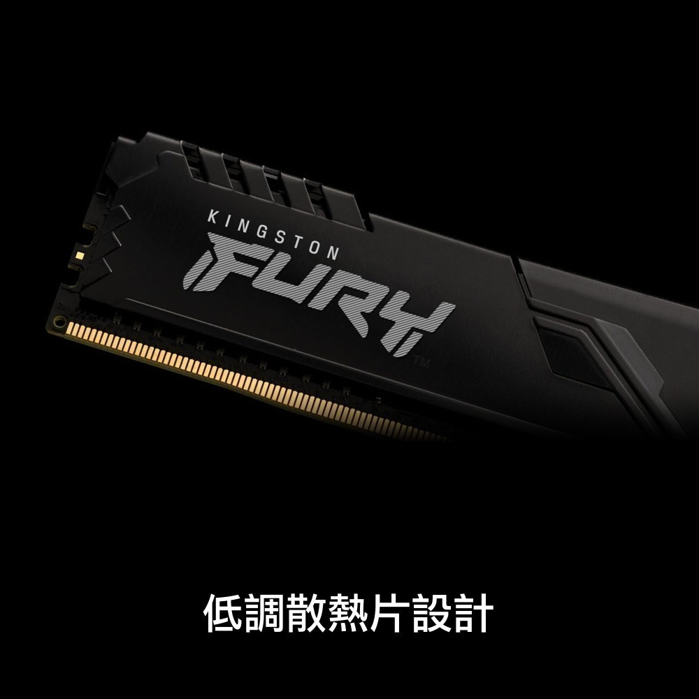 金士頓 FURY Beast DDR4 3600 16GB(單支) 桌上型 電競記憶體 KF436C16BB/16-細節圖2