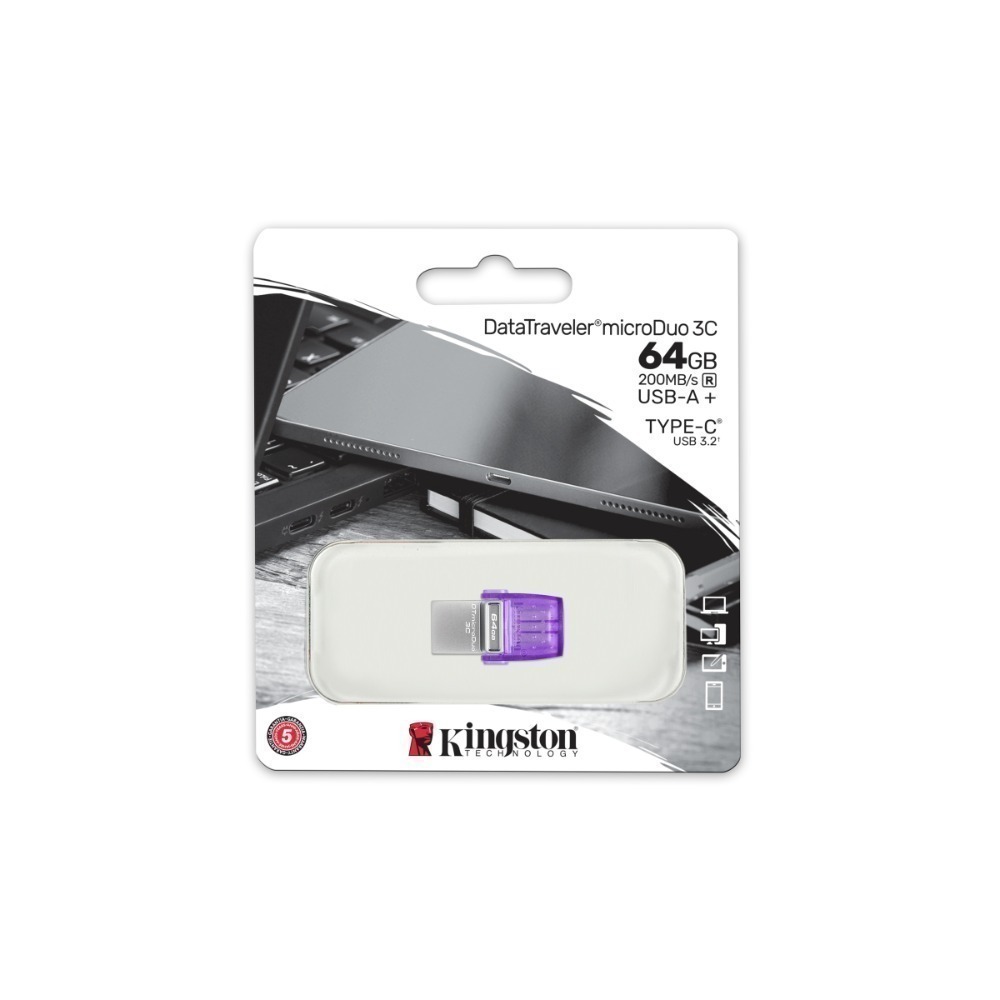 金士頓 DataTraveler microDuo 3C 64GB 雙傳輸介面 USB3.2隨身碟 DTDUO3CG3-規格圖7