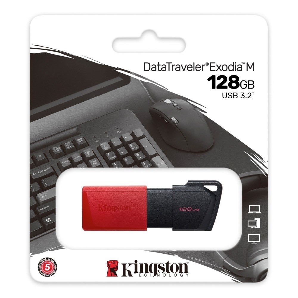 金士頓 DataTraveler Exodia M 128GB USB3.2 隨身碟 DTXM 繽紛活動蓋帽-規格圖7