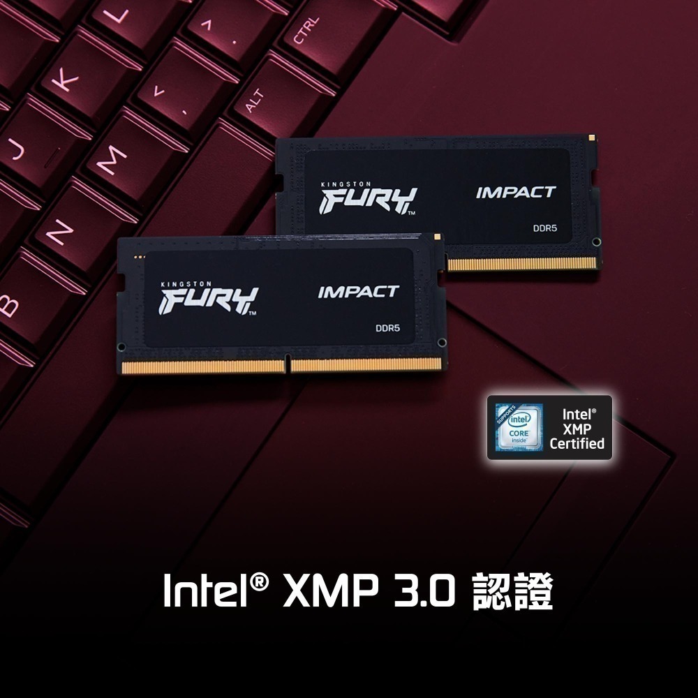 金士頓 FURY Impact DDR5 5600 32GB(16GBx2) 筆記型 KF556S40IBK2-32-細節圖4