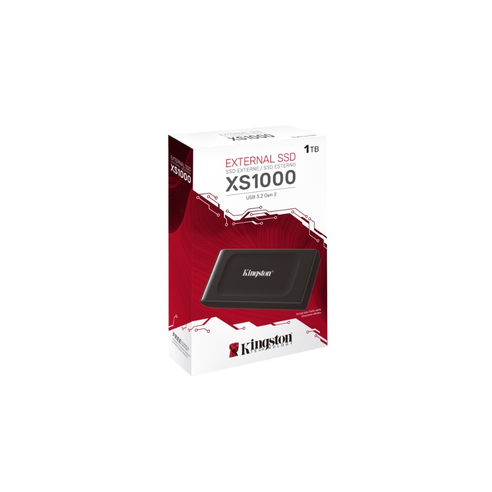 金士頓 XS1000系列 1TB TypeC to TypeA 外接式固態硬碟 黑色 SXS1000 時尚輕巧-規格圖8
