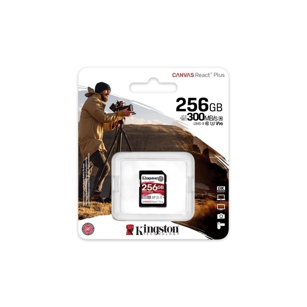 金士頓 Canvas React Plus 256GB SD 記憶卡 UHS-II U3 V90 SDR2-規格圖7
