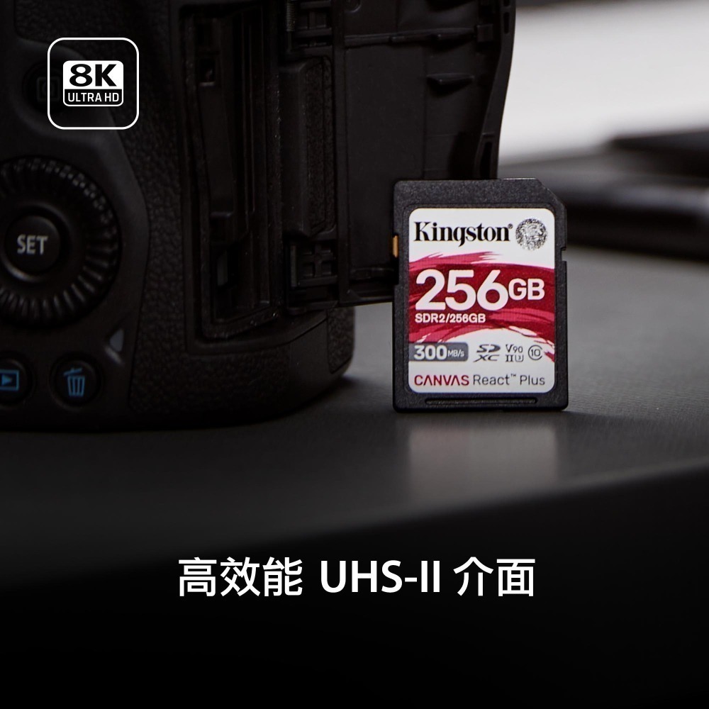 金士頓 Canvas React Plus 64GB SD 記憶卡 UHS-II U3 V90 SDR2-細節圖3