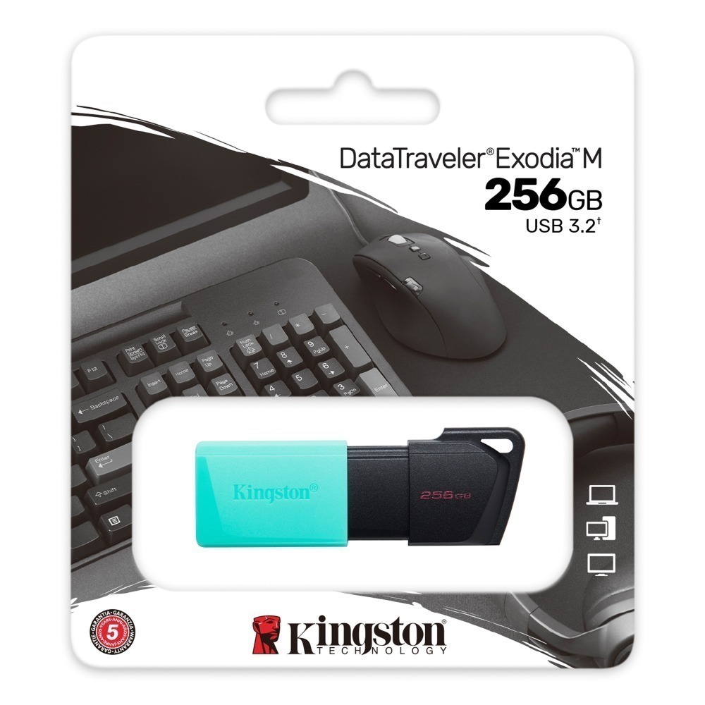 金士頓 DataTraveler Exodia M 256GB USB3.2 隨身碟 DTXM 繽紛活動蓋帽-規格圖7