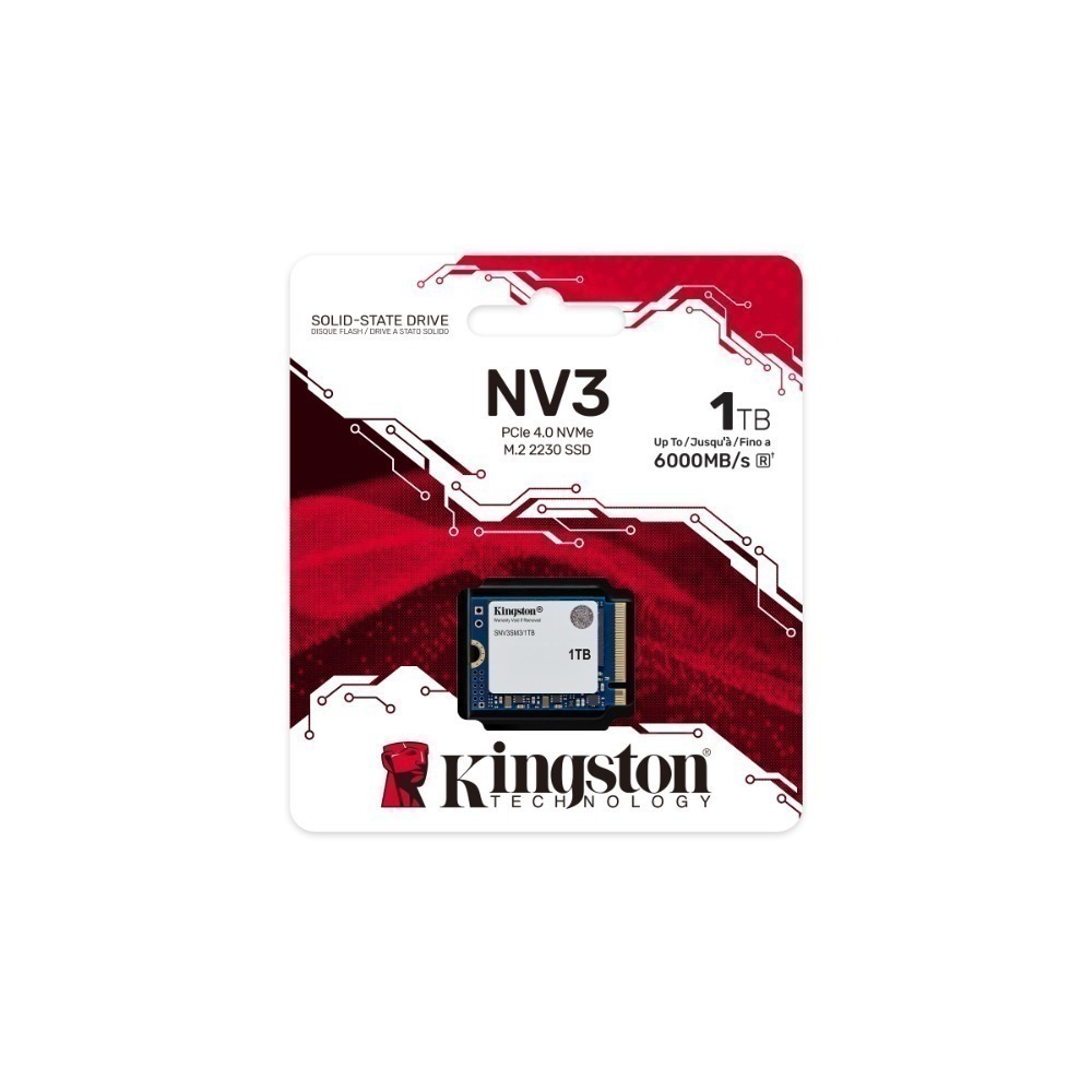 金士頓 Kingston NV3 1TB PCIe 4.0 NVMe M.2 2230 SSD 掌上型遊戲機適用-規格圖8