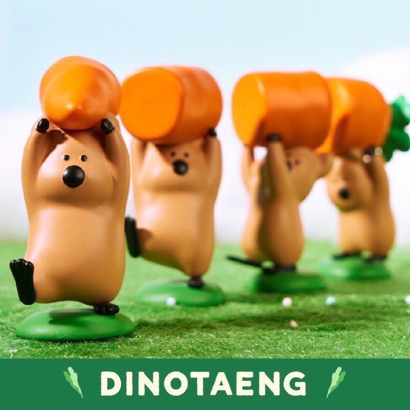 💥全新現貨💥Dinotaeng 胡蘿蔔吊卡 一組4入 柿子椒熊-細節圖3