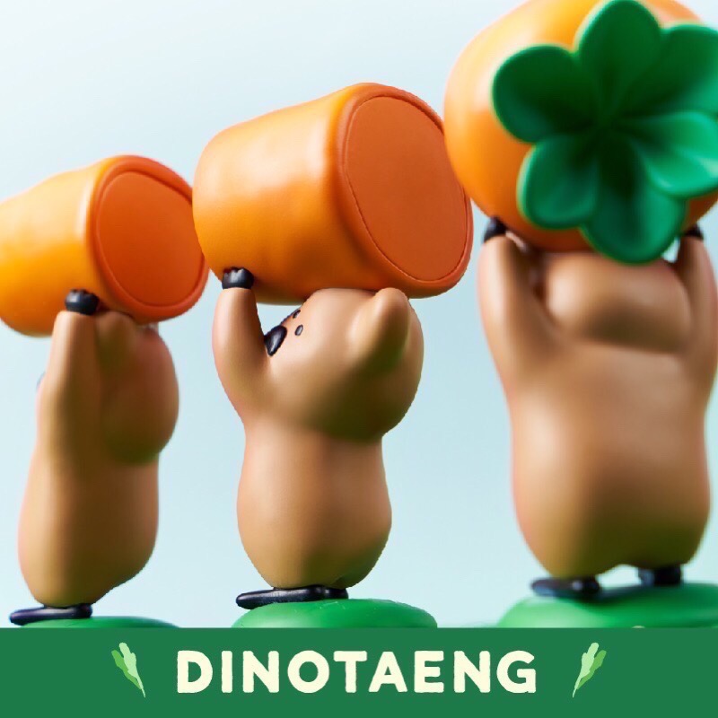 💥全新現貨💥Dinotaeng 胡蘿蔔吊卡 一組4入 柿子椒熊-細節圖4