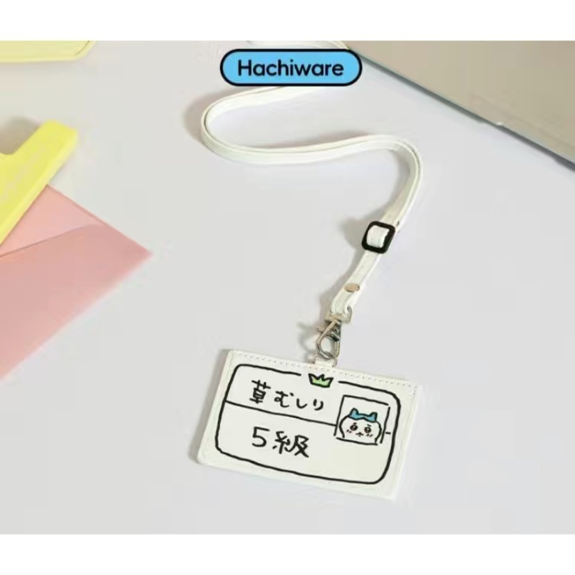 名創優品 chiikawa 除草證 卡套 miniso 吉伊卡哇 小八 烏薩奇 兔兔 小桃 師傅 栗子饅頭 獅薩-規格圖5