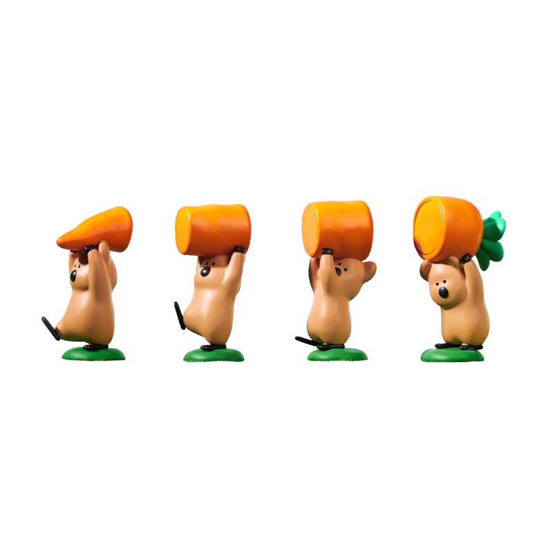 【寶寶】💥現貨💥Dinotaeng 胡蘿蔔吊卡 一組4入 柿子椒熊-細節圖8