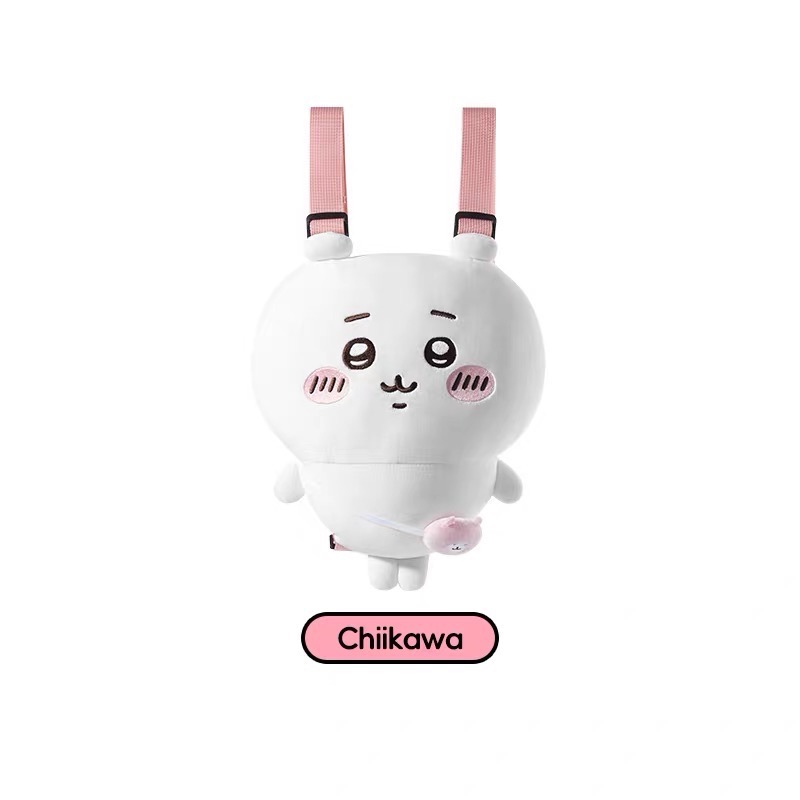 💥現貨💥Miniso 名創優品 Chiikawa 吉伊卡哇 毛絨雙肩包 吉伊 小八 烏薩奇 兔兔-細節圖6