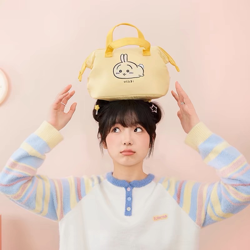 💥現貨💥Miniso 名創優品 Chiikawa 吉伊卡哇 手提便當袋 吉伊 小八 烏薩奇 兔兔-細節圖4