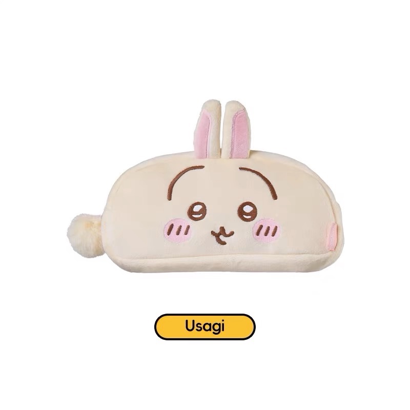 💥現貨💥Miniso 名創優品 Chiikawa 吉伊卡哇 毛絨筆袋 吉伊 小八 烏薩奇 兔兔-規格圖6