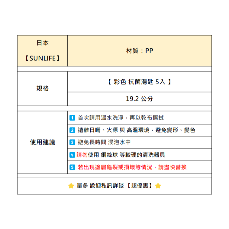 【SUNLIFE】【彩色抗菌湯匙5入】筷子 今治毛巾 杜比亞 正韓飾品 戒指 泡麵 拖鞋 盤子 不沾鍋 馬克杯 衛生紙-細節圖3