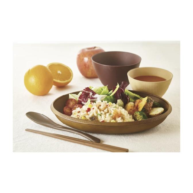 【F1-3】【SUNLIFE】【橢圓盤】木頭筷子 筷子 日本原裝 日本餐具 居家餐具 防滑筷 露營用品 餐盤 碗筷 免洗-細節圖8