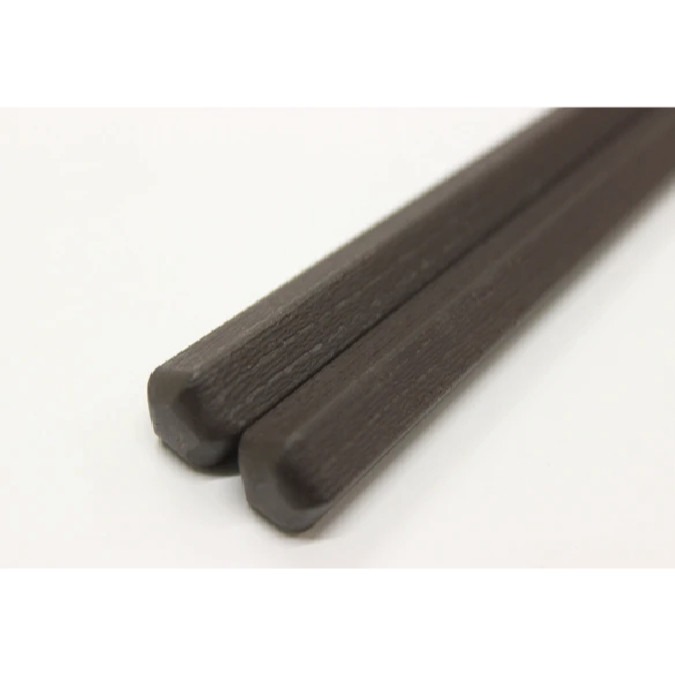 【A75】粗柄樹脂筷 深棕 OK