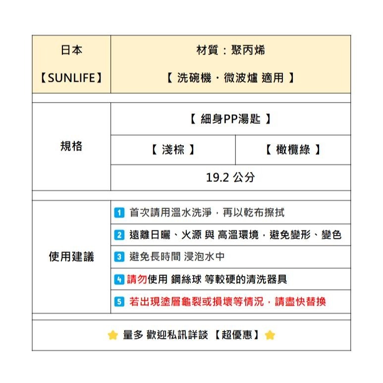 ✨蝦皮熱銷✨【細身PP湯匙】湯匙 餐具 環保餐具 日本餐具組 湯勺 日本餐具 日式湯匙 木湯匙 拉麵勺 餐具組 外出餐具-細節圖4