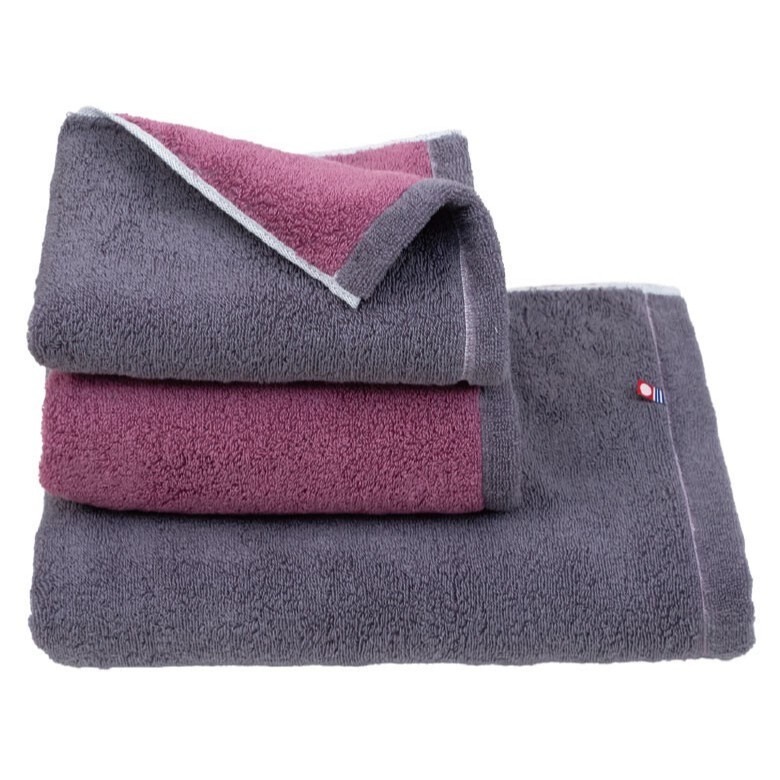 【紫紅/深灰紫】毛巾 34 x 80cm