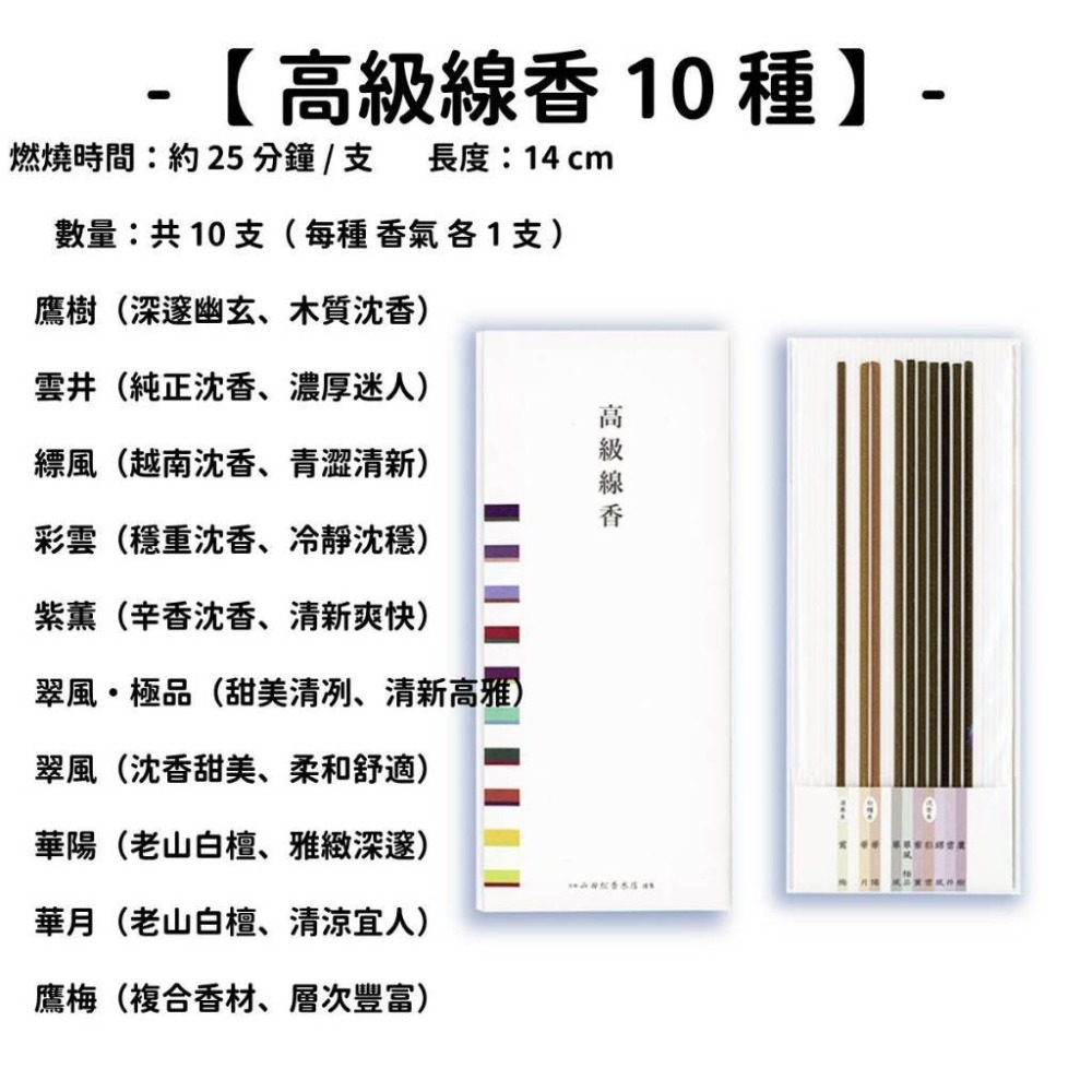 ✨山田松香木店✨現貨 線香 檀香 薰香 沉香 白檀 臥香 老山檀香 檜木 日本線香 微煙線香 天然線香 手工線香-規格圖10