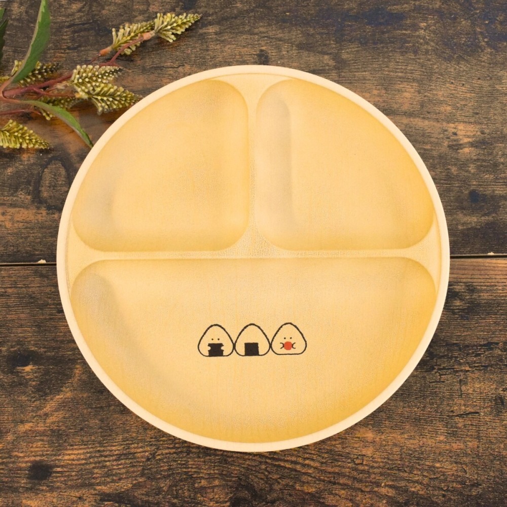 ✨露營好用✨【飯糰木紋午餐盤】【F32】餐盤 碗盤  盤子 餐具 露營餐具 日本盤子 日本餐具 分隔盤 日本餐盤 現貨-細節圖5