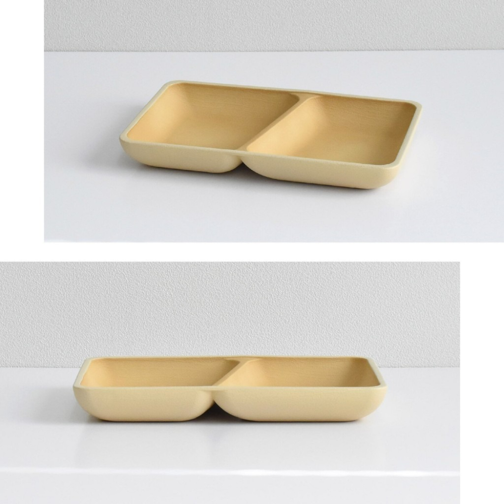 ✨飯糰方形分隔盤✨【F31】台灣現貨 餐盤 碗盤  盤子 餐具 露營餐具 日本盤子 日本餐具 分隔盤 日本餐盤-細節圖3