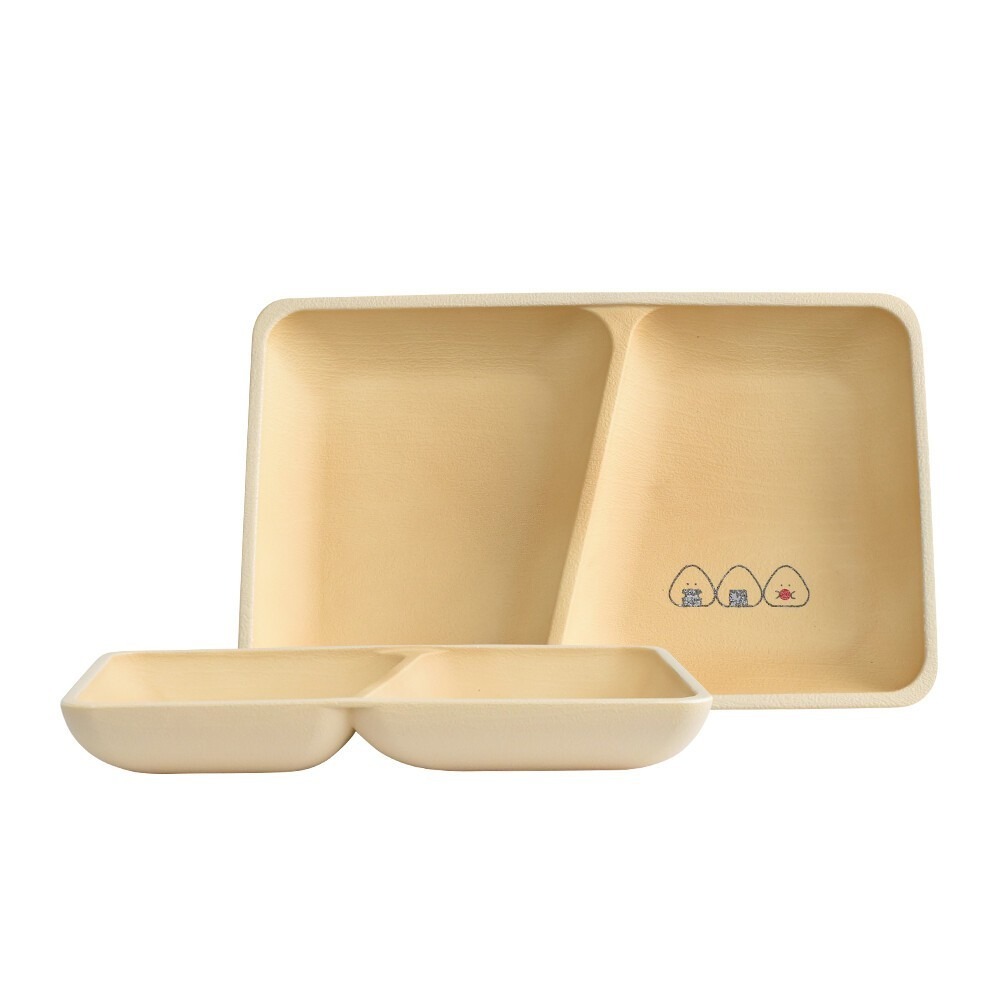 ✨飯糰方形分隔盤✨【F31】台灣現貨 餐盤 碗盤  盤子 餐具 露營餐具 日本盤子 日本餐具 分隔盤 日本餐盤-細節圖5