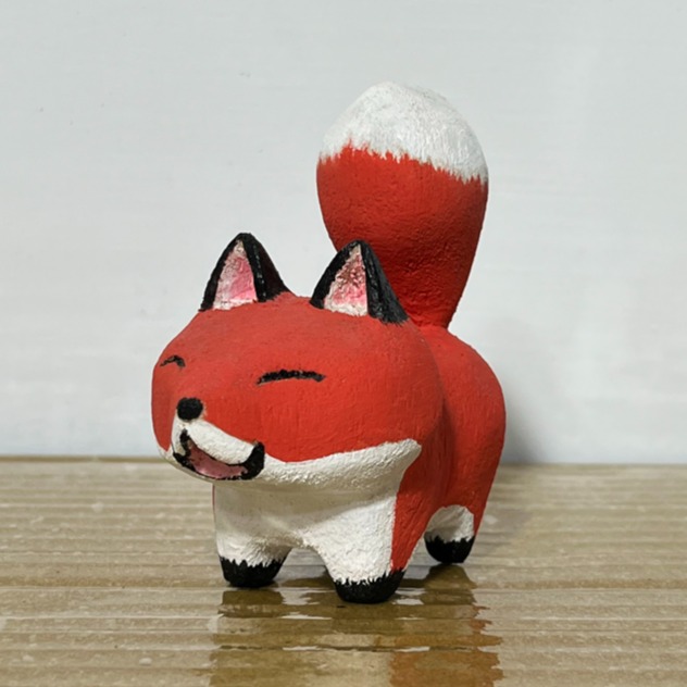 可愛火狐-EC伊森木雕-細節圖4