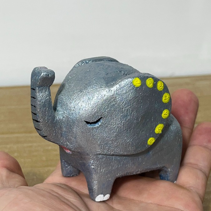 紳士象-EC伊森木雕-細節圖2