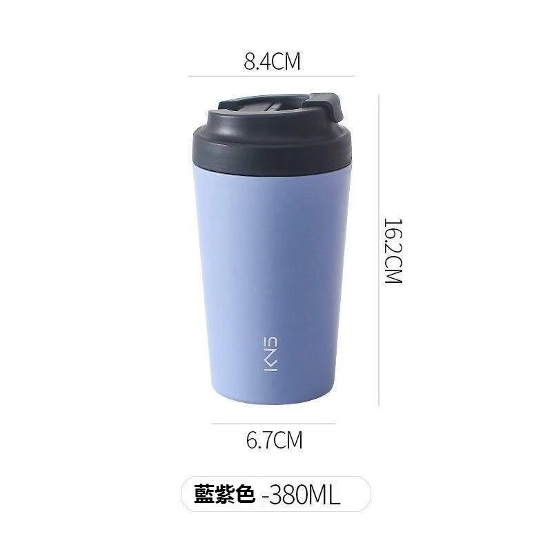 隨行咖啡杯【熊愛露】真陶瓷內膽保溫杯 ins風 陶瓷隨行杯 辦公杯 帶蓋 情侶杯 陶瓷內膽保溫杯 露營咖啡杯-細節圖8
