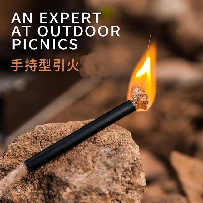 【熊愛露】蜂蜡火繩.戶外野營.野炊.燒烤用品.引火物.引火線繩.引火麻繩. 生火利器.手持引火繩.-細節圖2